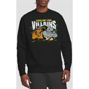 Teenage Mutant Ninja Turtles Tmnt Chillin Like Villains Crew Sweatshirt, Black Size: Small Black S Teenage Mutant Ninja Turtles Tmnt Chillin Like Villains Crew Sweatshirt, Black Size: Small Black S