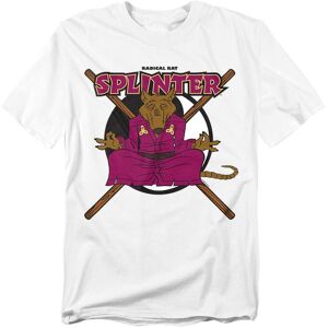 Teenage Mutant Ninja Turtles TMNT Radical Rat Splinter Unisex T-Shirt, White Size: Small White S Teenage Mutant Ninja Turtles TMNT Radical Rat Splinter Unisex T-Shirt, White Size: Small White S