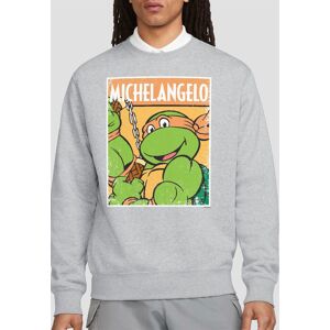 Teenage Mutant Ninja Turtles Tmnt Tmnt Mikey Sweatshirt, Athletic Heather in Light Grey Size: Small Light Grey S Teenage Mutant Ninja Turtles Tmnt Tmnt Mikey Sweatshirt, Athletic Heather in Light Grey Size: Small Light Grey S