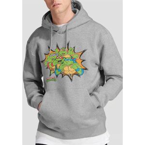 Teenage Mutant Ninja Turtles Tmnt Funny Face Turtles Hoddie, Athletic Heather in Light Grey Size: Medium Light Grey M Teenage Mutant Ninja Turtles Tmnt Funny Face Turtles Hoddie, Athletic Heather in Light Grey Size: Medium Light Grey M