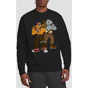 Teenage Mutant Ninja Turtles Tmnt Bebop & Rocksteady Crew Sweatshirt, Black Size: Small Black S Teenage Mutant Ninja Turtles Tmnt Bebop & Rocksteady Crew Sweatshirt, Black Size: Small Black S