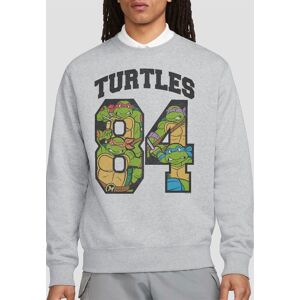 Teenage Mutant Ninja Turtles Tmnt Turtles 84 Crew Sweatshirt, Athletic Heather in Light Grey Size: 2XL Light Grey 2XL Teenage Mutant Ninja Turtles Tmnt Turtles 84 Crew Sweatshirt, Athletic Heather in Light Grey Size: 2XL Light Grey 2XL