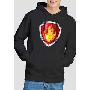 Paw Patrol Marshall Badge Hoddie, Black Size: Small Black S Paw Patrol Marshall Badge Hoddie, Black Size: Small Black S