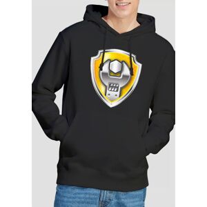 Paw Patrol Rubble Badge Hoddie, Black Size: Small Black S Paw Patrol Rubble Badge Hoddie, Black Size: Small Black S