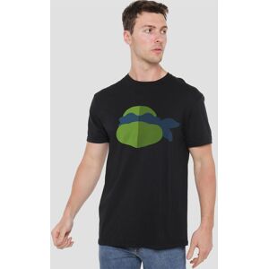 Teenage Mutant Ninja Turtles TMNT Leo Face Unisex Adult T-Shirt, Black Size: Small Black S Teenage Mutant Ninja Turtles TMNT Leo Face Unisex Adult T-Shirt, Black Size: Small Black S