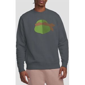 Teenage Mutant Ninja Turtles Tmnt Mikey Face Crew Sweatshirt, Charcoal Size: Large Charcoal L Teenage Mutant Ninja Turtles Tmnt Mikey Face Crew Sweatshirt, Charcoal Size: Large Charcoal L