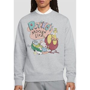 Paramount Home Entertainment Rocko'S Modern Life Rocko'S Modern Life Logo Group Crew Sweatshirt, Athletic Heather in Light Grey Size: Large Light Grey L Paramount Home Entertainment Rocko'S Modern Life Rocko'S Modern Life Logo Group Crew Sweatshirt, Athletic Heather in Light Grey Size: Large Light Grey L