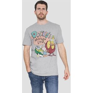 Paramount Home Entertainment Rocko'S Modern Life Rocko'S Modern Life Logo Group Unisex T-Shirt, Athletic Heather in Light Grey Size: Small Light Grey S Paramount Home Entertainment Rocko'S Modern Life Rocko'S Modern Life Logo Group Unisex T-Shirt, Athletic Heather in Light Grey Size: Small Light Grey S