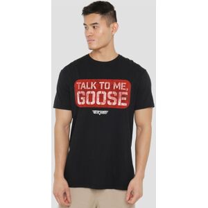 TOP GUN Talk To Me Goose Stamp T-Shirt, Black Size: Small Black S TOP GUN Talk To Me Goose Stamp T-Shirt, Black Size: Small Black S