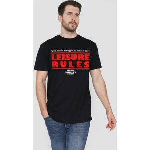 Paramount Home Entertainment Ferris Bueller Leisure Rules Unisex T-Shirt, Black Size: 5XL Black 5XL Paramount Home Entertainment Ferris Bueller Leisure Rules Unisex T-Shirt, Black Size: 5XL Black 5XL
