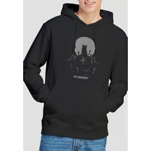 Pet Sematary Pet Semetary Cat With Tombstones Unisex Hoodie, Black Size: Large Black L Pet Sematary Pet Semetary Cat With Tombstones Unisex Hoodie, Black Size: Large Black L
