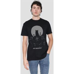 Pet Sematary Pet Semetary Cat With Tombstones Unisex Adult T-Shirt, Black Size: Large Black L Pet Sematary Pet Semetary Cat With Tombstones Unisex Adult T-Shirt, Black Size: Large Black L