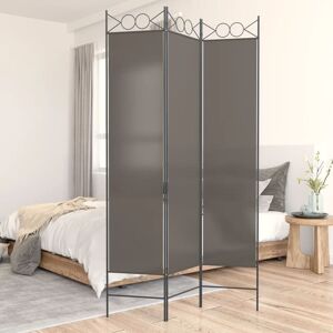 Berkfield Home 3-Panel Room Divider Anthracite 120x200 cm Fabric in Black Black 120x200 cm Berkfield Home 3-Panel Room Divider Anthracite 120x200 cm Fabric in Black Black 120x200 cm