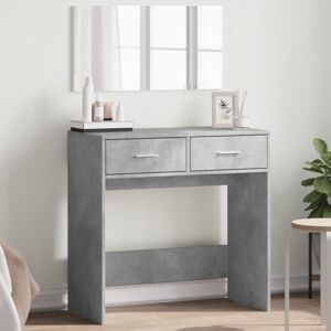 Berkfield Home Dressing Table with Mirror Concrete Grey 80x39x80 cm Size: 80 x 39 x 80 cm Grey 80 x 39 x 80 cm Berkfield Home Dressing Table with Mirror Concrete Grey 80x39x80 cm Size: 80 x 39 x 80 cm Grey 80 x 39 x 80 cm