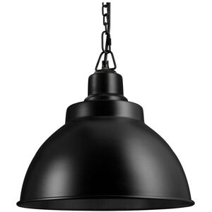 Industville Brooklyn Dome Pendant, 13 Inch, Black, Black Chain Holder Black Industville Brooklyn Dome Pendant, 13 Inch, Black, Black Chain Holder Black