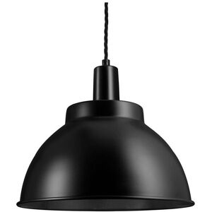 Industville Sleek Dome Pendant, 13 Inch, Black, Black Holder Black Industville Sleek Dome Pendant, 13 Inch, Black, Black Holder Black