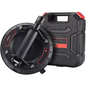 VOGREX 2x 8" 500kg Vacuum Suction Cups - Heavy Duty Glass/Granite Lifter in Black Black VOGREX 2x 8" 500kg Vacuum Suction Cups - Heavy Duty Glass/Granite Lifter in Black Black