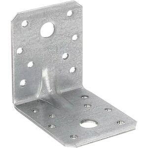 VOGREX 14PCS Galvanised Steel Corner Brackets - Heavy Duty 90 Degrees in Silver Silver VOGREX 14PCS Galvanised Steel Corner Brackets - Heavy Duty 90 Degrees in Silver Silver