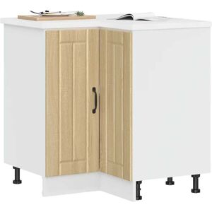 Berkfield Home Kitchen Corner Base Cabinet Lucca Sonoma Oak Engineered Wood in Brown Brown Berkfield Home Kitchen Corner Base Cabinet Lucca Sonoma Oak Engineered Wood in Brown Brown