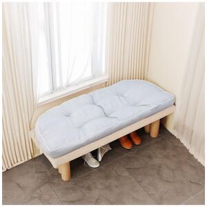 Garden Sanctuary 115cm W x 50cm D Outdoor Curved Bench Cushion in Light Grey Size: 115 cm W x 50 cm D Light Grey 115 cm W x 50 cm D Garden Sanctuary 115cm W x 50cm D Outdoor Curved Bench Cushion in Light Grey Size: 115 cm W x 50 cm D Light Grey 115 cm W x 50 cm D