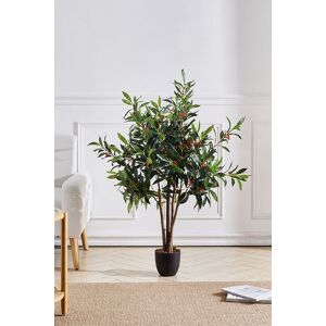 Living and Home 120Cm H Artificial Olive Tree in Planter for Decoration in Green Green Living and Home 120Cm H Artificial Olive Tree in Planter for Decoration in Green Green