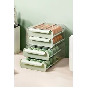 Living and Home 2-layer 32 Grid Egg Storage Drawer Box Transparent in Light Green Light Green Living and Home 2-layer 32 Grid Egg Storage Drawer Box Transparent in Light Green Light Green
