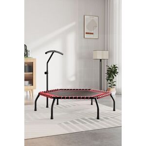 Living and Home 48in Bungee Cords Hexagonal Red Trampoline with Adjustable T-Bar Handle Red Living and Home 48in Bungee Cords Hexagonal Red Trampoline with Adjustable T-Bar Handle Red