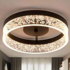 Garwarm Circular Led Flush Mount Ceiling Light Black 25.59cm Black Garwarm Circular Led Flush Mount Ceiling Light Black 25.59cm Black