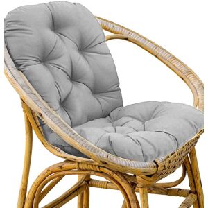 Living and Home Rocking Chair Tufted Seat Pad Non-Slip Seat Cushion For Indoor Or Outdoor in Grey Grey Living and Home Rocking Chair Tufted Seat Pad Non-Slip Seat Cushion For Indoor Or Outdoor in Grey Grey