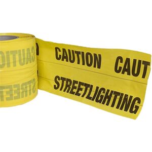 Pegdev Detectable Underground Tape Street Lighting 150mm Yellow 7M Yellow Pegdev Detectable Underground Tape Street Lighting 150mm Yellow 7M Yellow