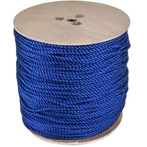 Pegdev 10mm Blue Polypropylene Rope - 3-Strand Twisted Construction (50m) Blue Pegdev 10mm Blue Polypropylene Rope - 3-Strand Twisted Construction (50m) Blue