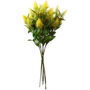 Pegdev Pack of 6 55cm Artificial Yellow Callistemon Pallidus Stem Yellow Pegdev Pack of 6 55cm Artificial Yellow Callistemon Pallidus Stem Yellow