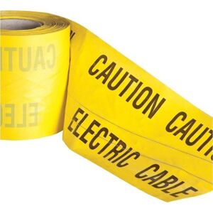 Pegdev High Visibility Underground Detectable Warning Tape Electric 150mm x 26m Durable & Rot Resistant in Yellow Yellow Pegdev High Visibility Underground Detectable Warning Tape Electric 150mm x 26m Durable & Rot Resistant in Yellow Yellow