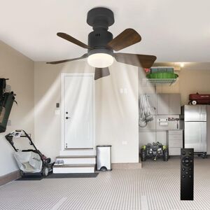 Garwarm Ceiling Fans with Lights 36w 5 Blades 4 Speeds Timing Dia 45 cm in Black Black Garwarm Ceiling Fans with Lights 36w 5 Blades 4 Speeds Timing Dia 45 cm in Black Black