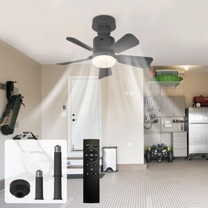 Garwarm Dimmable LED Screw in Ceiling Fan Light for Bedroom, 45 cm Black Black Garwarm Dimmable LED Screw in Ceiling Fan Light for Bedroom, 45 cm Black Black