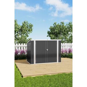 Living and Home Steel Trash Can Recycle Bin Enclosure Storage Shed in Black Black Living and Home Steel Trash Can Recycle Bin Enclosure Storage Shed in Black Black