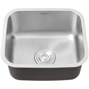 Living and Home Single Bowl Stainless Steel Kitchen Sink with Drainer in Silver Silver Living and Home Single Bowl Stainless Steel Kitchen Sink with Drainer in Silver Silver