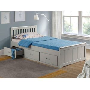 Rest Relax Maxine Wooden Storage Cabin Bed in Grey Size: Single Grey Single Rest Relax Maxine Wooden Storage Cabin Bed in Grey Size: Single Grey Single