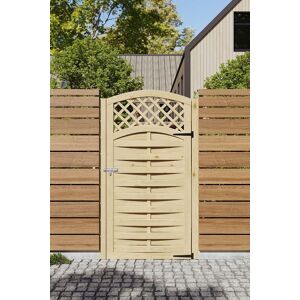Living and Home 90x180cm Natural Wood Arched Lattice Top Woven Garden Gate Size: 90x180 cm Natural 90x180 cm Living and Home 90x180cm Natural Wood Arched Lattice Top Woven Garden Gate Size: 90x180 cm Natural 90x180 cm