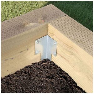 Living and Home 10 Pack Railway Sleepers Brackets- Heavy Duty Sleeper fixings for Garden Edging Repair, Metal Sleepers Brackets Kit for Garden DIY Silver Living and Home 10 Pack Railway Sleepers Brackets- Heavy Duty Sleeper fixings for Garden Edging Repair, Metal Sleepers Brackets Kit for Garden DIY Silver