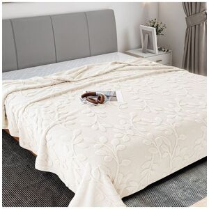 Living and Home Soft Warm Plush Fuzzy Throw Blanket in Beige Size: Small Beige Small Living and Home Soft Warm Plush Fuzzy Throw Blanket in Beige Size: Small Beige Small