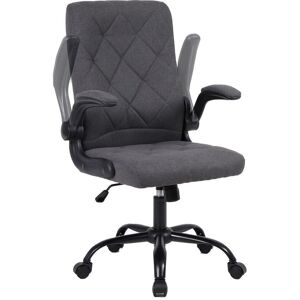 FURNITURE ONE Ergonomic Computer Desk Chair with Flip-Up Armrest, 90-105 Degrees Reclining & 360 Swivel in Grey Size: 1 Pack Grey 1 Pack FURNITURE ONE Ergonomic Computer Desk Chair with Flip-Up Armrest, 90-105 Degrees Reclining & 360 Swivel in Grey Size: 1 Pack Grey 1 Pack