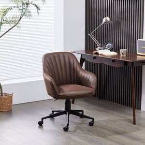 FURNITURE ONE Upholstered Swivel Office Chair, Corduroy Fabric Height Adjustable in Brown Size: 1 Pack Brown 1 Pack FURNITURE ONE Upholstered Swivel Office Chair, Corduroy Fabric Height Adjustable in Brown Size: 1 Pack Brown 1 Pack