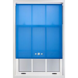 Furnished Daylight Roller Blinds with Triple Square Eyelets - Trimmable Window Shade in Blue Size: 210 cm width x 165 cm drop Blue 210 cm width x 165 cm drop Furnished Daylight Roller Blinds with Triple Square Eyelets - Trimmable Window Shade in Blue Size: 210 cm width x 165 cm drop Blue 210 cm width x 165 cm drop