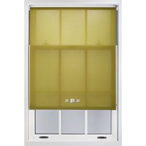 Furnished Daylight Roller Blinds with Triple Square Eyelets - Trimmable Window Shade in Green Size: 60 cm width x 165 cm drop Green 60 cm width x 165 cm drop Furnished Daylight Roller Blinds with Triple Square Eyelets - Trimmable Window Shade in Green Size: 60 cm width x 165 cm drop Green 60 cm width x 165 cm drop