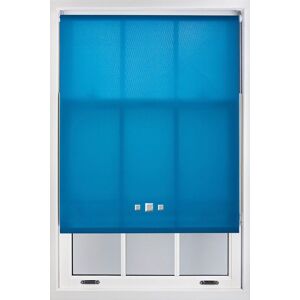 Furnished Daylight Roller Blinds with Triple Square Eyelets - Trimmable Window Shade in Teal Size: 210 cm width x 165 cm drop Teal 210 cm width x 165 cm drop Furnished Daylight Roller Blinds with Triple Square Eyelets - Trimmable Window Shade in Teal Size: 210 cm width x 165 cm drop Teal 210 cm width x 165 cm drop