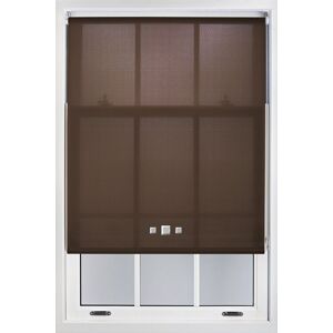 Furnished Daylight Roller Blinds with Triple Square Eyelets - Trimmable Window Shade in Chocolate Size: 60 cm width x 210 cm drop Chocolate 60 cm width x 210 cm drop Furnished Daylight Roller Blinds with Triple Square Eyelets - Trimmable Window Shade in Chocolate Size: 60 cm width x 210 cm drop Chocolate 60 cm width x 210 cm drop