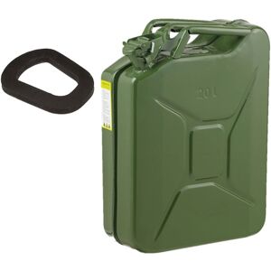 Pegdev 20L Heavy Duty Jerry Can with Replacement Seal UN Certified Fuel Container in Dark Green Dark Green Pegdev 20L Heavy Duty Jerry Can with Replacement Seal UN Certified Fuel Container in Dark Green Dark Green
