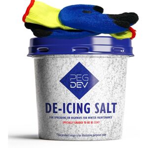 Pegdev Premium White De-Icing Salt with Thermal Gloves Rapid Snow Melting Formula 1.5kg White Pegdev Premium White De-Icing Salt with Thermal Gloves Rapid Snow Melting Formula 1.5kg White