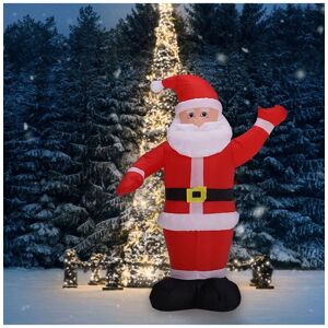 Living and Home 180cm Tall Christmas Inflatable Santa Claus with Fan and LED Blow up Christmas Outdoor Decorations for Yard Lawn in Red Red Living and Home 180cm Tall Christmas Inflatable Santa Claus with Fan and LED Blow up Christmas Outdoor Decorations for Yard Lawn in Red Red